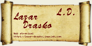 Lazar Draško vizit kartica